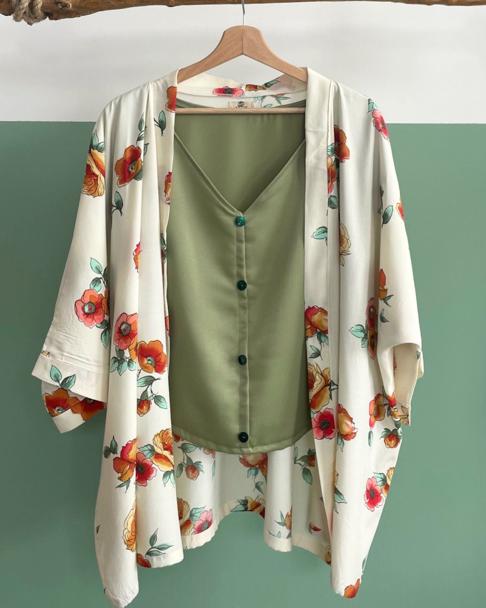 Blusa Giano verde salvia