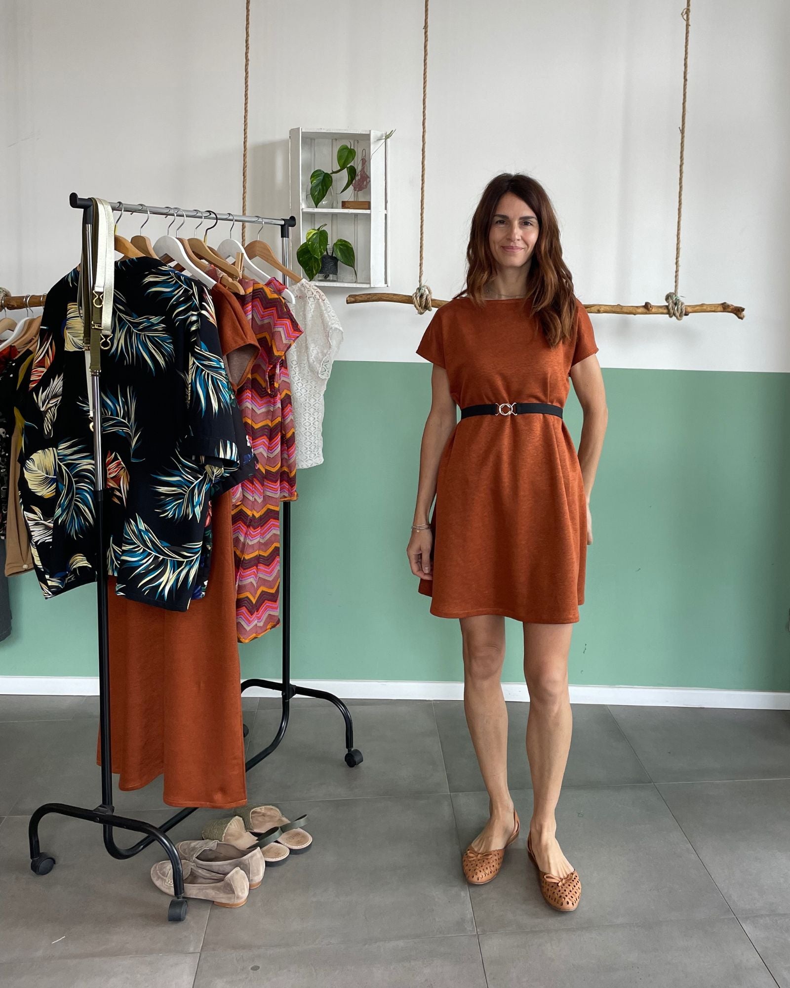 Bibi dress ruggine