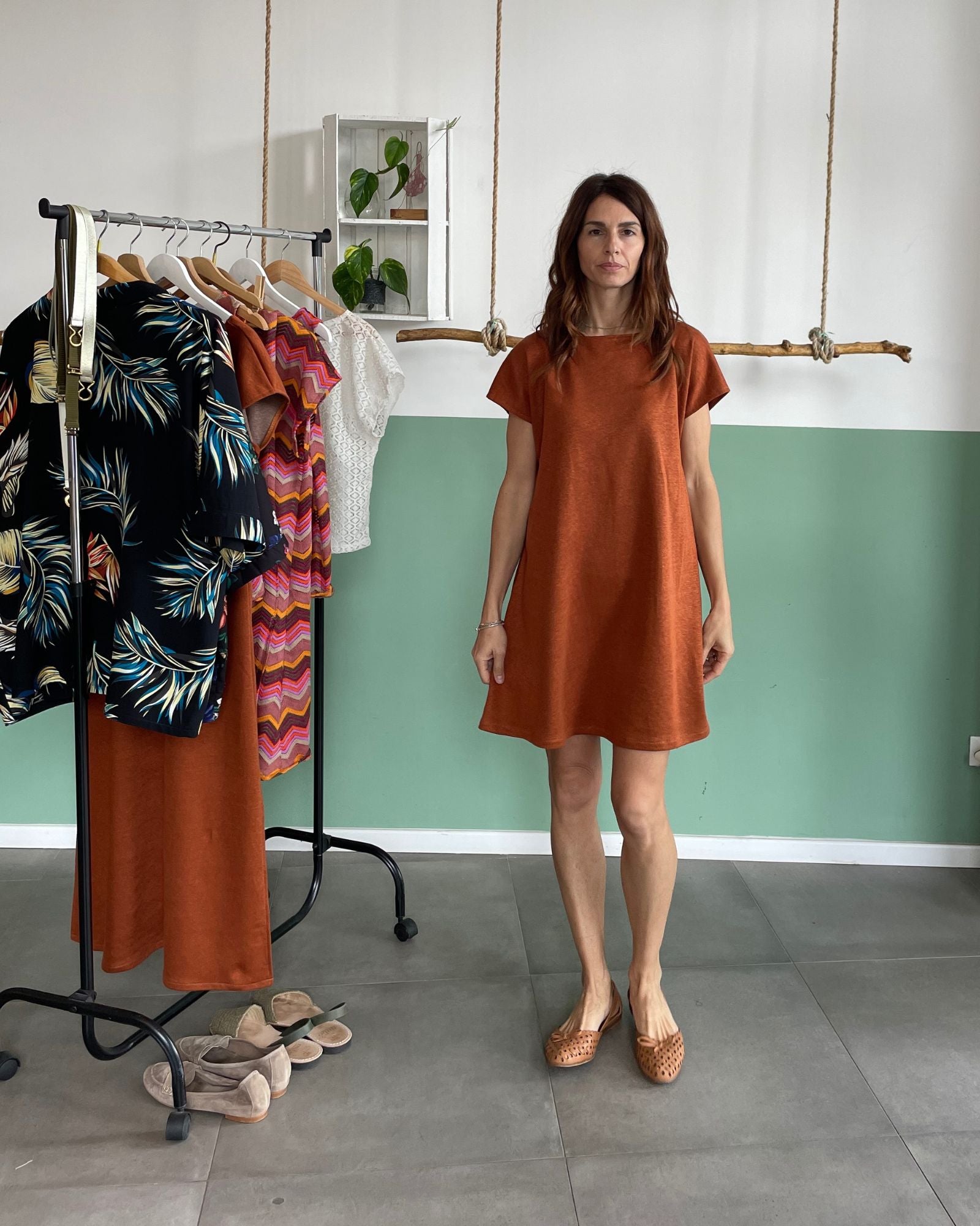 Bibi dress ruggine