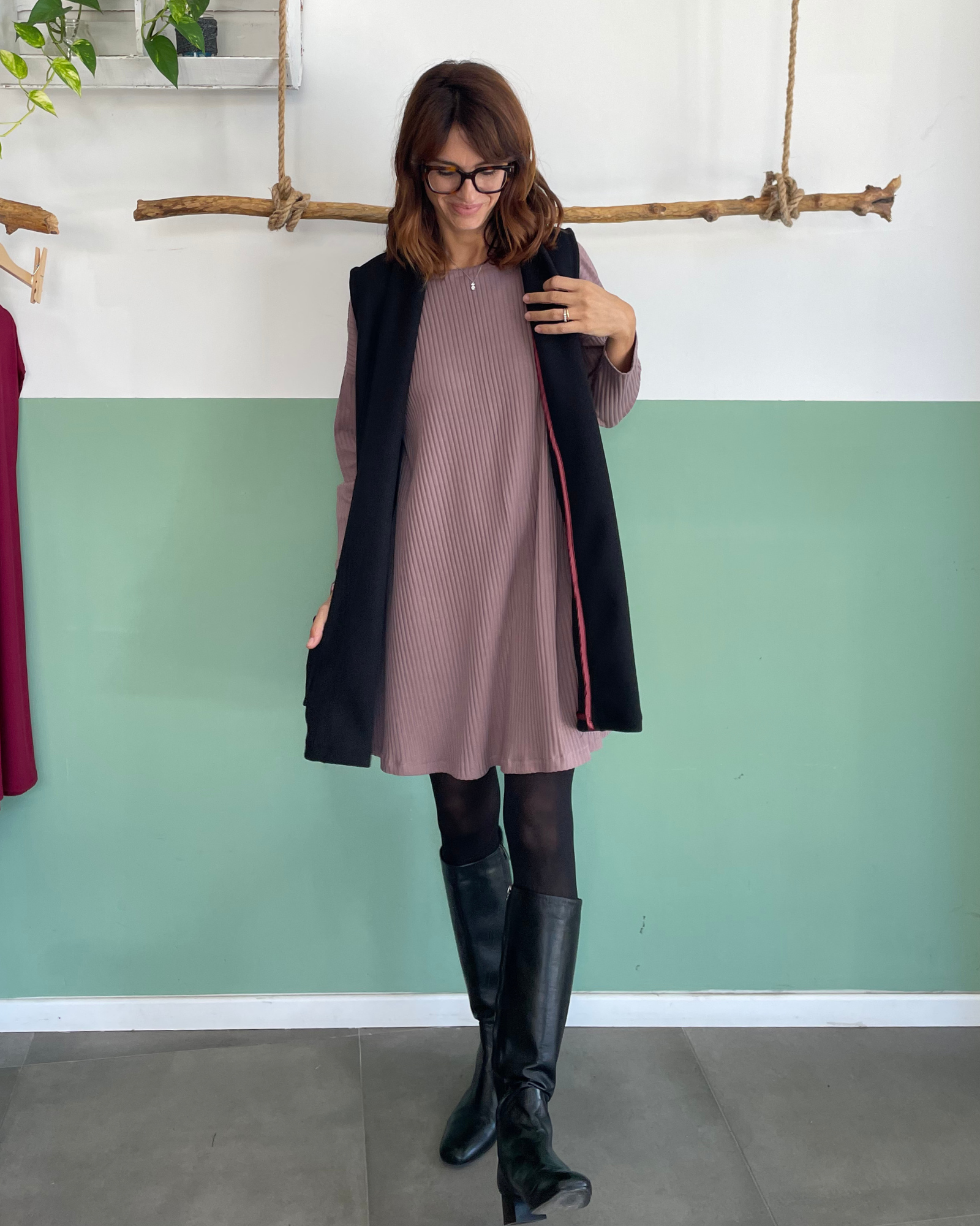 Gilet Panno Nero