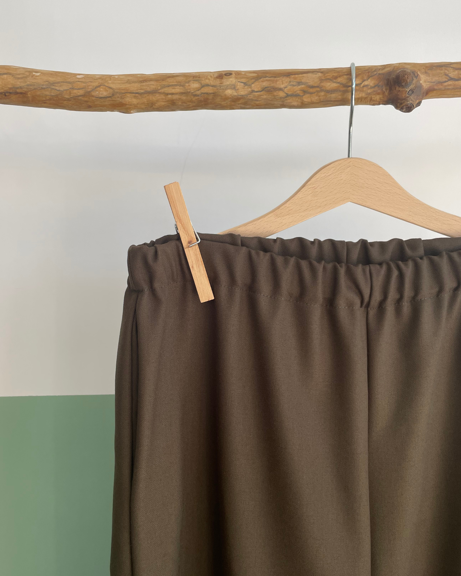 Palazzo in gabardina Verde