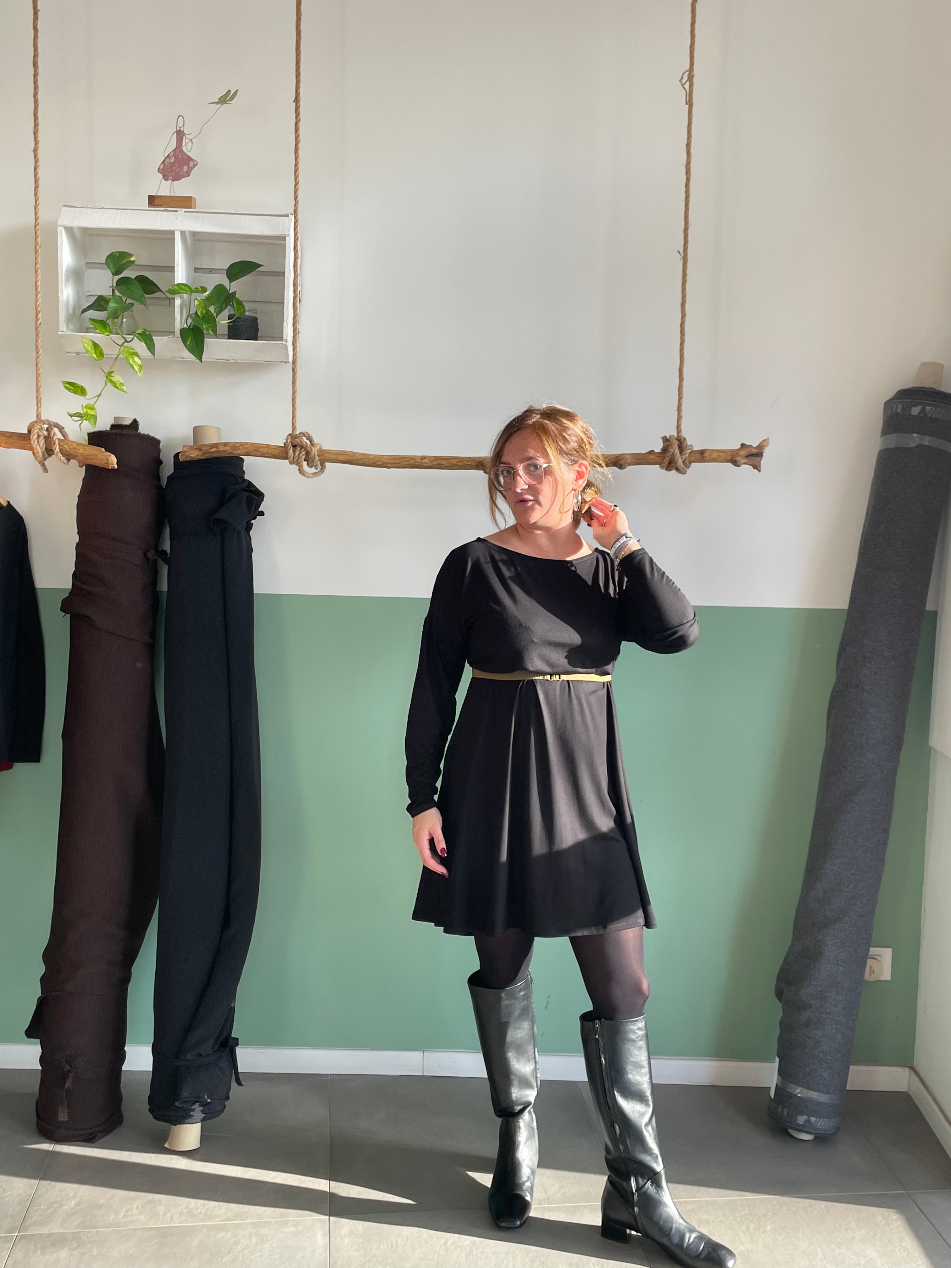 Bamboo Dress manica lunga