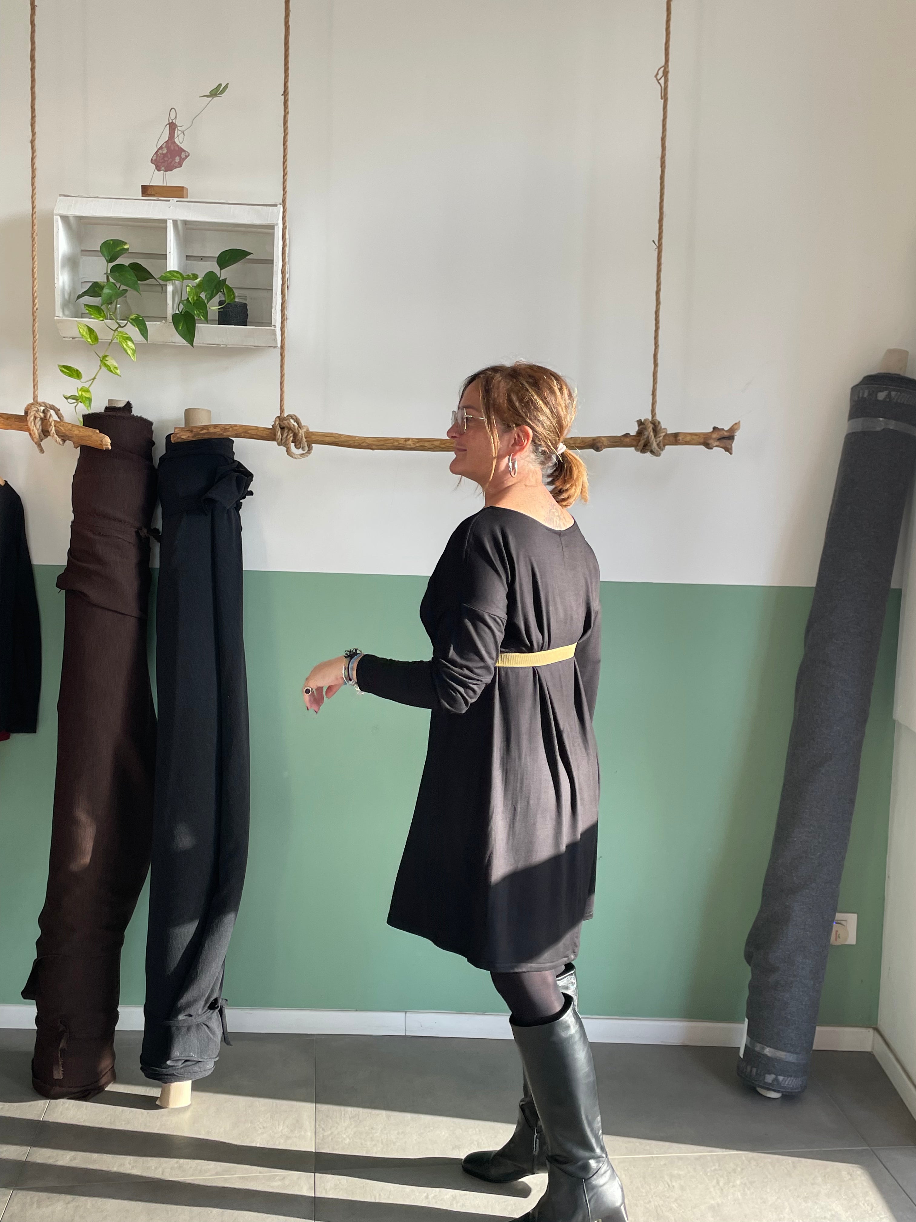 Bamboo Dress manica lunga