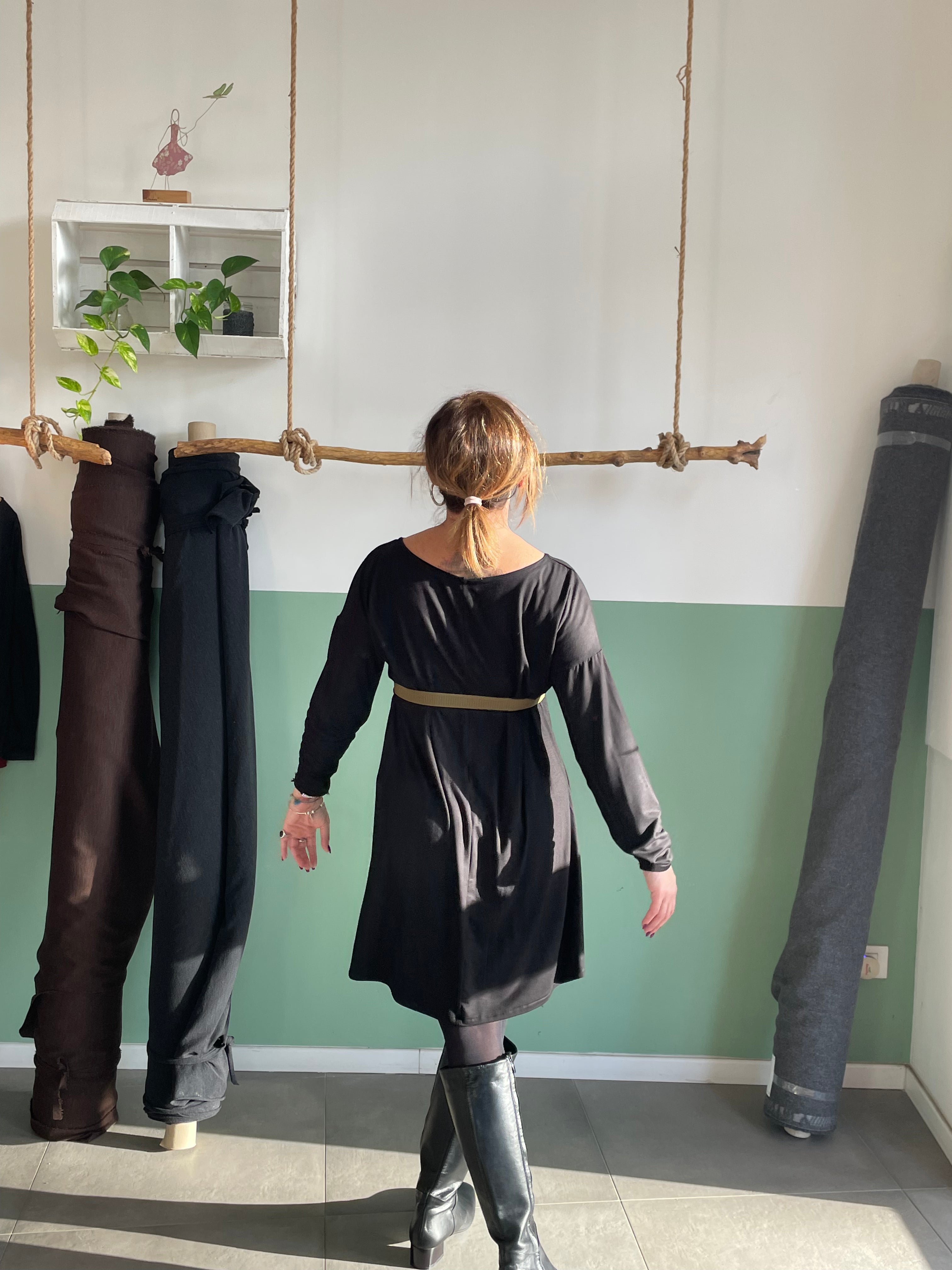 Bamboo Dress manica lunga